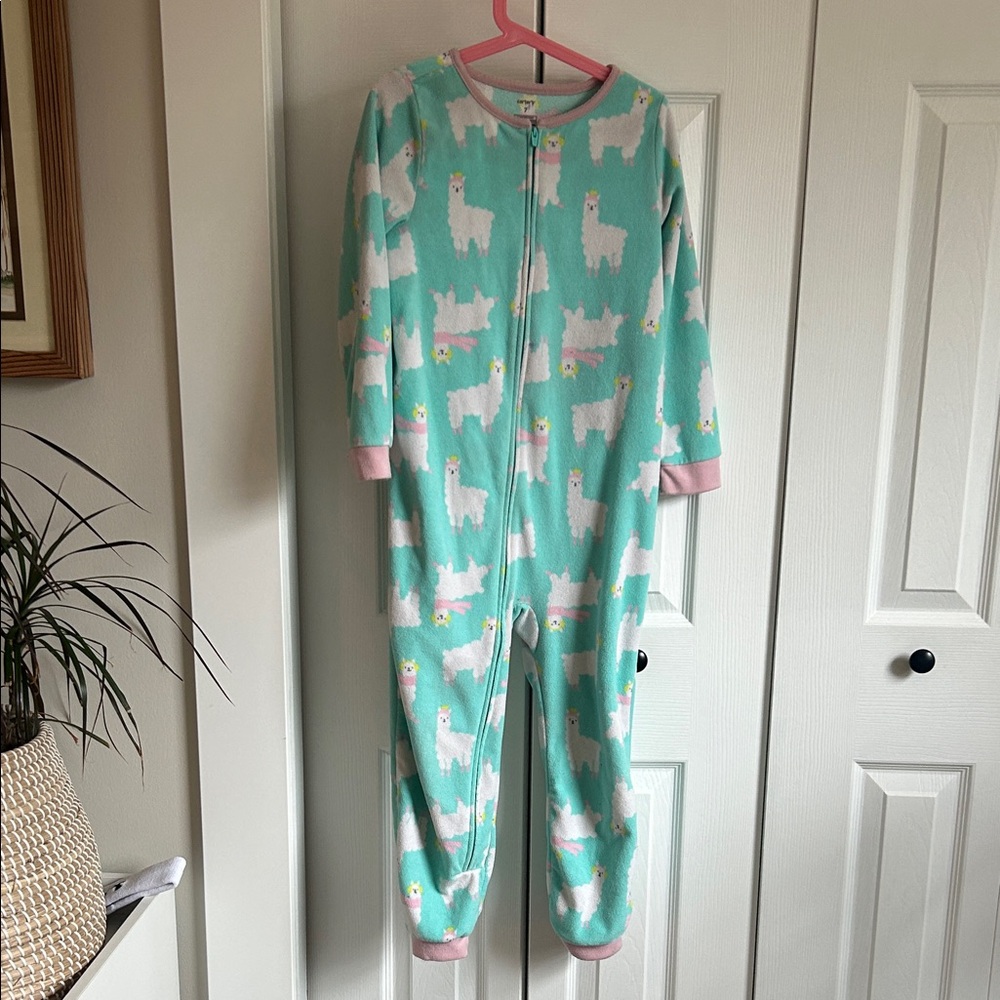 Carter's Mint Llama Print Pajama